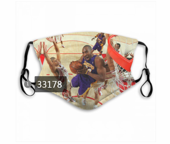 2021 NBA Los Angeles Lakers #24 kobe bryant 33178 Dust mask with filter